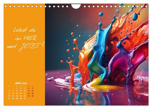 Produktbild: KI Mut - Trau Dich und stell Dir die richtige Frage (Wandkalender 2026 DIN A4 quer), CALVENDO Monatskalender