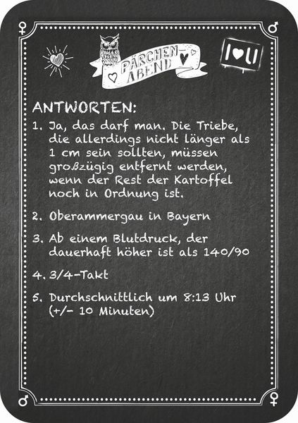 Produktbild: Kneipenquiz P&auml;rchenabend