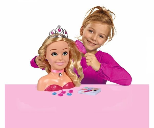 Produktbild: Simba 105560177 - Steffi Love, Girls Prinzessin Schmink-& Frisierkopf