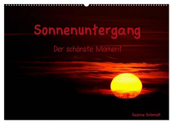 Produktbild: Sonnenuntergang (Wandkalender 2026 DIN A2 quer), CALVENDO Monatskalender