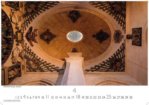 Produktbild: Himmelsgew&ouml;lbe Kalender 2027 &ndash; Wandkalender | Fotokalender Kunst 35x50cm Gro&szlig;format | Architekturkalender | Beeindruckende Innenansichten: Kirchenkuppeln und -architekturen.