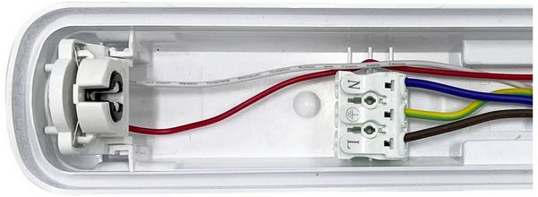 Produktbild: Sygonix LED-Feuchtraum-Wannenleuchte LED-R&ouml;hre T8 18W Neutralwei&szlig; Grau