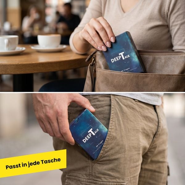 Produktbild: DeepTalk Gespr&auml;chsfragekarten (Pocket Size)