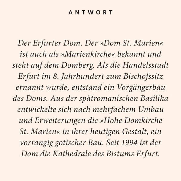Produktbild: Erfurt-Quiz