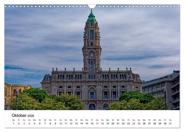 Produktbild: Porto und Gaia - Ausblicke und Einsichten (Wandkalender 2026 DIN A3 quer), CALVENDO Monatskalender
