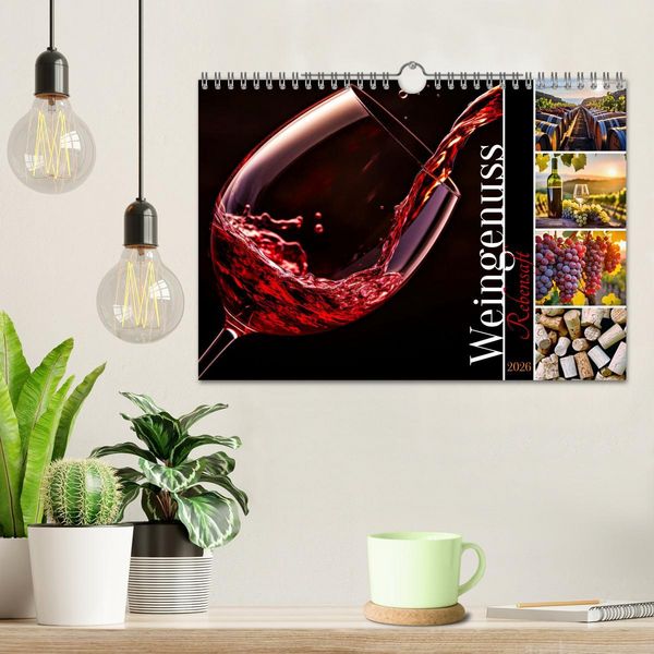 Produktbild: Rebensaft - Weingenuss (Wandkalender 2026 DIN A4 quer), CALVENDO Monatskalender