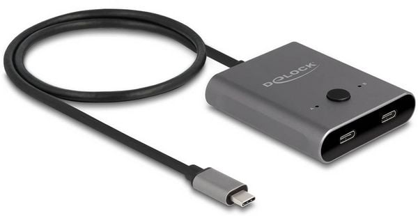 Produktbild: Delock 11500 USB-C&reg; (USB 3.2 Gen 2) Umschalter Grau