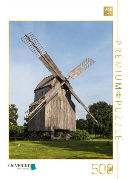 CALVENDO Puzzle Bockwindmühle, Windmühle, Wehe | 500 Teile Lege-Größe 48 × 36 cm Foto-Puzzle für Erwachsene