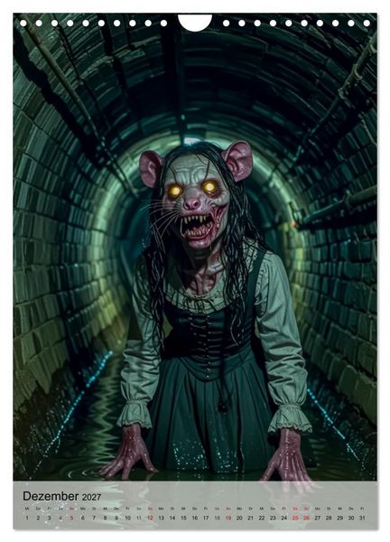 Produktbild: Kreaturen der Dunkelheit - Urbane Horror Mythen (Wandkalender 2027 DIN A4 hoch), CALVENDO Monatskalender