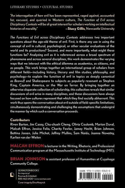 Produktbild: Function of Evil across Disciplinary Contexts