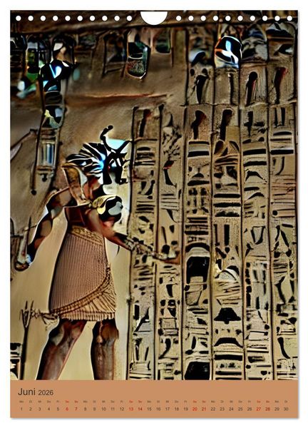 Produktbild: Altes &Auml;gypten - Computertr&auml;ume aus der KI (Wandkalender 2026 DIN A4 hoch), CALVENDO Monatskalender