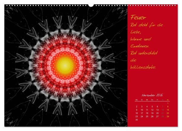 Produktbild: Kleine Chakrenlehre (Wandkalender 2026 DIN A2 quer), CALVENDO Monatskalender