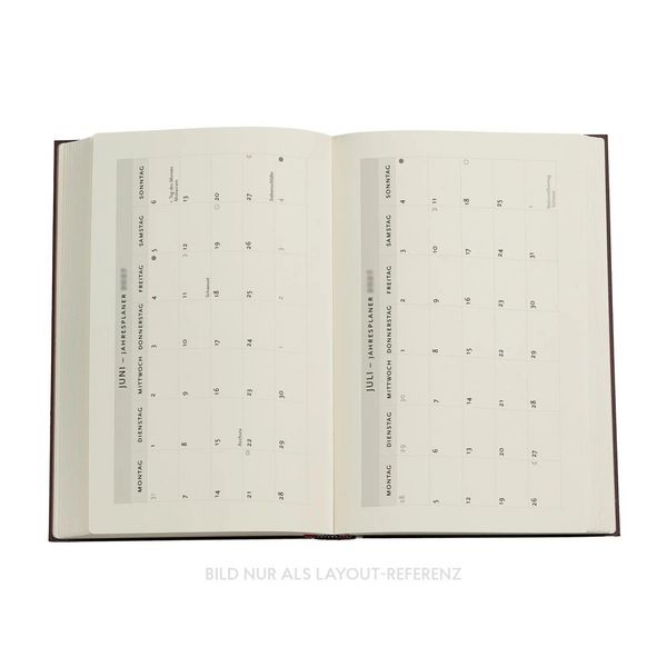 Produktbild: 12-Monatskalender 2027 Blue Luxe Maxi Verso