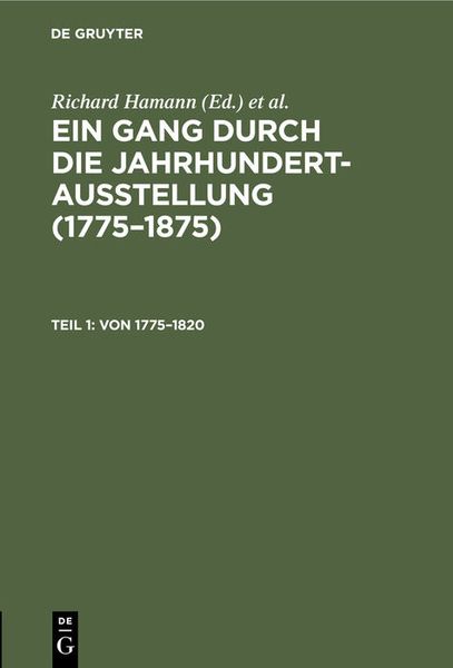 Produktbild: Von 1775&ndash;1820