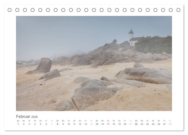 Produktbild: Bretagne - Zauber der C&ocirc;te de Granit Rose (Tischkalender 2026 DIN A5 quer), CALVENDO Monatskalender