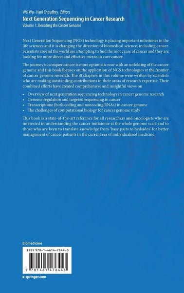 Produktbild: Next Generation Sequencing in Cancer Research