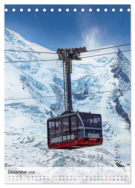 Produktbild: Nervenkitzel Seilbahn (Tischkalender 2026 DIN A5 hoch), CALVENDO Monatskalender