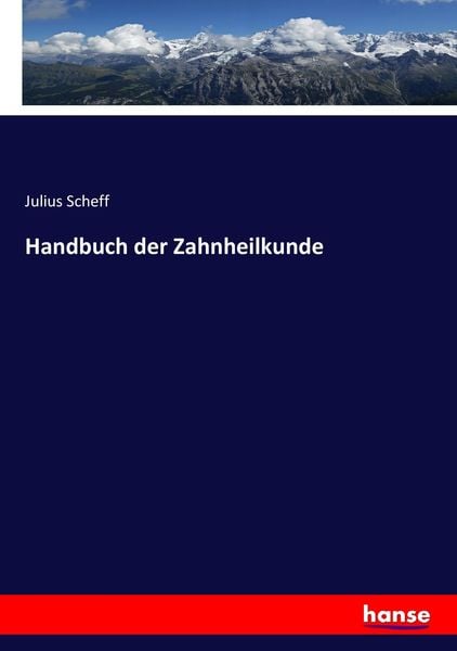 Produktbild: Handbuch der Zahnheilkunde