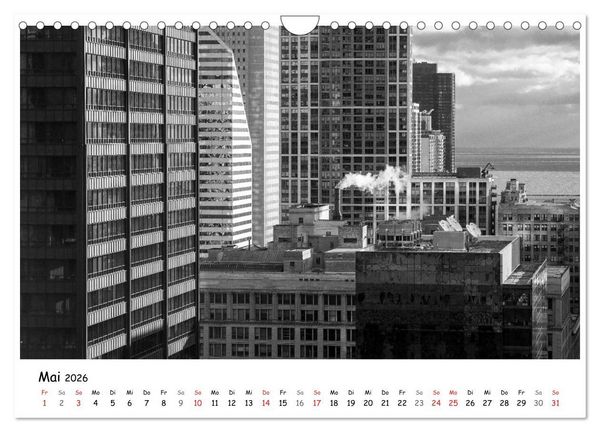 Produktbild: Chicago 2026 (Wandkalender 2026 DIN A4 quer), CALVENDO Monatskalender