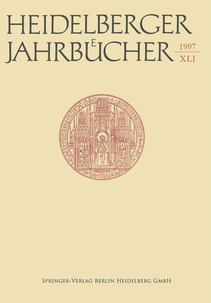 Produktbild: Heidelberger Jahrb&uuml;cher