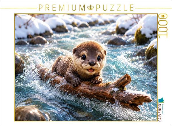 CALVENDO Puzzle Mit der Strömung | 1000 Teile Lege-Größe 64 × 48 cm Foto-Puzzle für glückliche Stunden