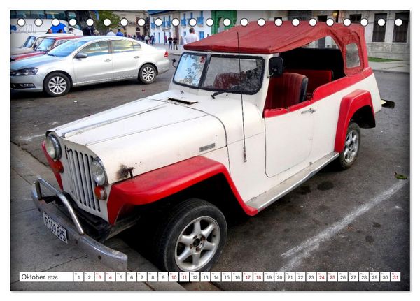 Produktbild: Best of Jeepster - Das Cabrio von Willys-Overland (Tischkalender 2026 DIN A5 quer), CALVENDO Monatskalender