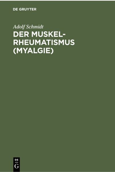 Produktbild: Der Muskelrheumatismus (Myalgie)