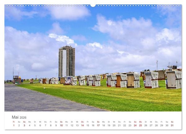 Produktbild: Mein B&uuml;sum - Das wundersch&ouml;ne Nordseeheilbad in Schleswig-Holstein (hochwertiger Premium Wandkalender 2026 DIN A2 quer), Kunstdruck in Hochglanz