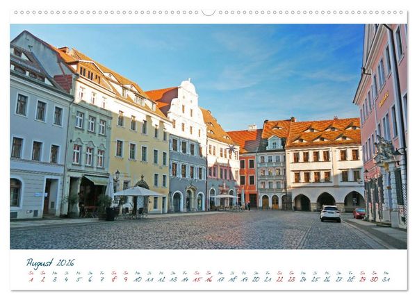 Produktbild: G&ouml;rlitz /Zgorzelec &ndash; &Uuml;ber die Nei&szlig;e nach Polen und zur&uuml;ck (hochwertiger Premium Wandkalender 2026 DIN A2 quer), Kunstdruck in Hochglanz