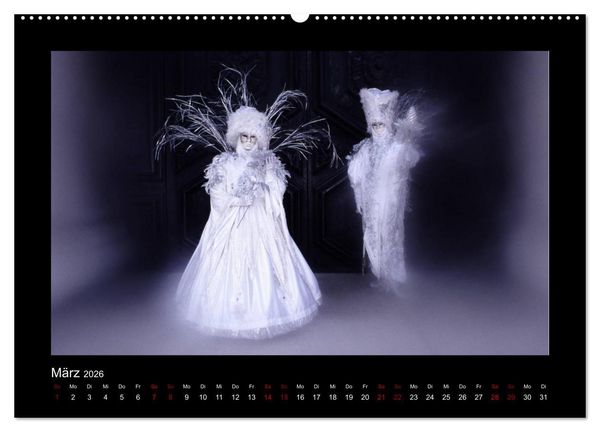 Produktbild: Venezianischer Karneval (hochwertiger Premium Wandkalender 2026 DIN A2 quer), Kunstdruck in Hochglanz