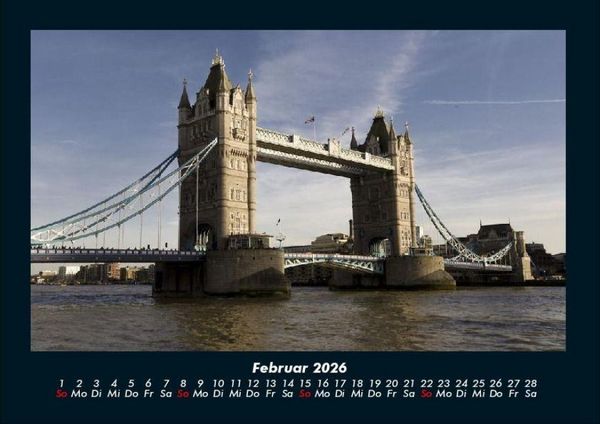 Produktbild: London 2026 Fotokalender DIN A4