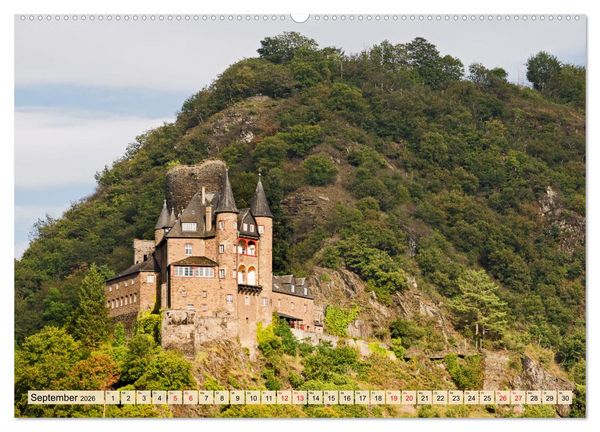 Produktbild: Oberes Mittelrheintal Sehnsuchtsziel f&uuml;r Romantiker (hochwertiger Premium Wandkalender 2026 DIN A2 quer), Kunstdruck in Hochglanz