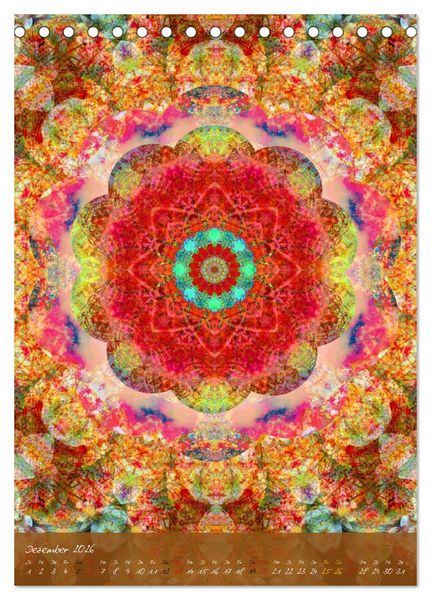 Produktbild: Mandala Energien (Tischkalender 2026 DIN A5 hoch), CALVENDO Monatskalender