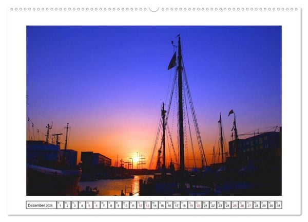 Produktbild: Windjammer - Bremerhaven (Wandkalender 2026 DIN A2 quer), CALVENDO Monatskalender