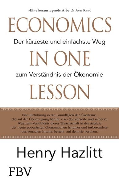 Produktbild: Economics in one Lesson