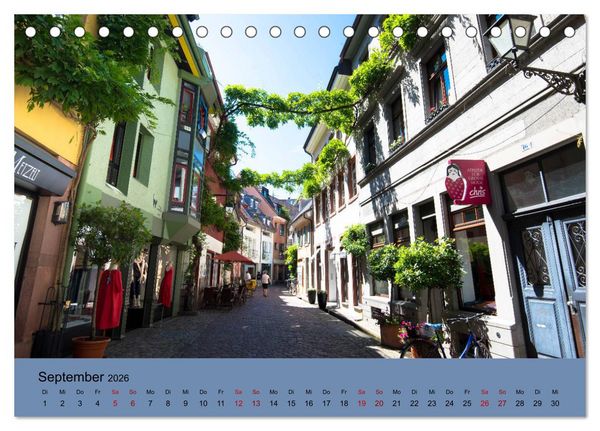 Produktbild: Wundervolles Freiburg (Tischkalender 2026 DIN A5 quer), CALVENDO Monatskalender