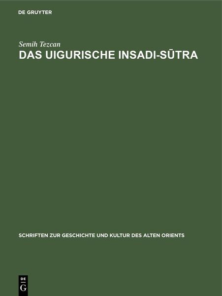 Produktbild: Das uigurische Insadi-Sutra