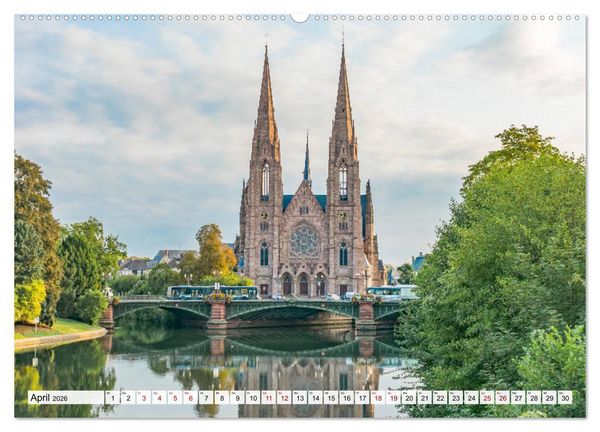 Produktbild: Romantisches Stra&szlig;burg (Wandkalender 2026 DIN A2 quer), CALVENDO Monatskalender