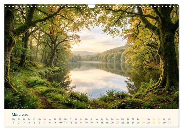 Produktbild: Geografie der Seele - Gef&uuml;hle als Landschaften (Wandkalender 2027 DIN A3 quer), CALVENDO Monatskalender