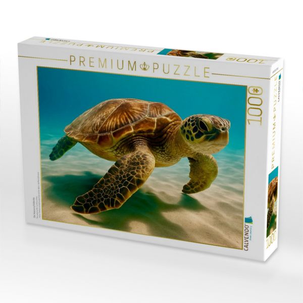 Produktbild: CALVENDO Puzzle Die Wasserschildkr&ouml;te | 1000 Teile Lege-Gr&ouml;&szlig;e 64x48cm Foto-Puzzle f&uuml;r gl&uuml;ckliche Stunden
