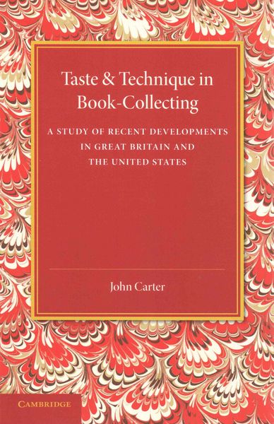 Produktbild: Taste and Technique in Book-Collecting