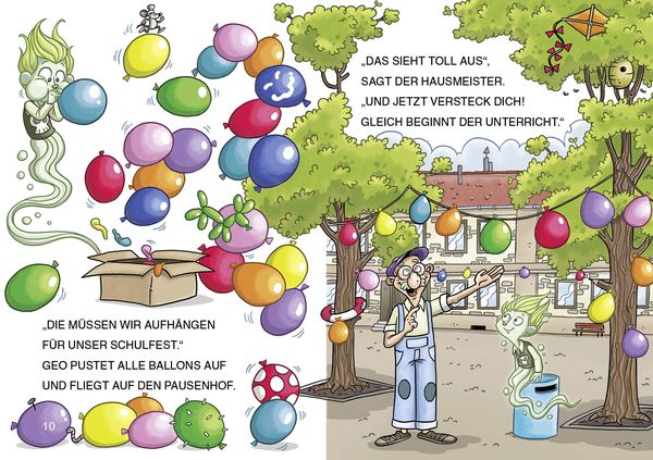Produktbild: Lesel&ouml;wen 1. Klasse - Ein Gespenst auf dem Schulhof (Gro&szlig;buchstabenausgabe)
