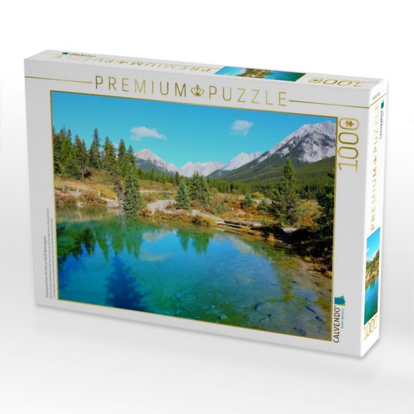 Produktbild: CALVENDO Puzzle Farbenpracht der Ink Pots im Banff Nationalpark | 1000 Teile Lege-Gr&ouml;&szlig;e 64x48cm Foto-Puzzle f&uuml;r gl&uuml;ckliche Stunden