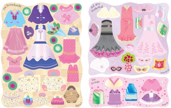 Produktbild: Meine glitzernden Anziehpuppen-Stickerb&uuml;cher mini: Im Ballett, Feen, Freundinnen und Prinzessinnen