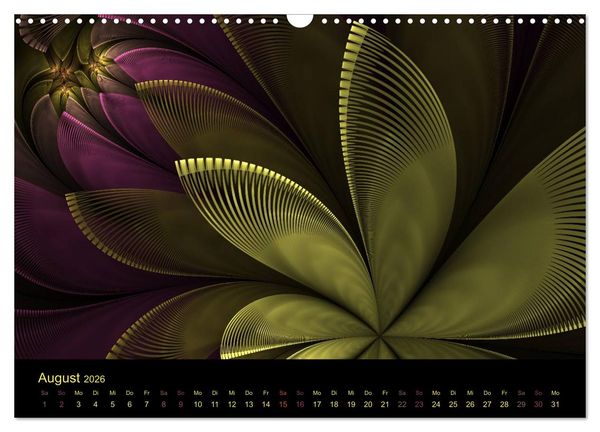 Produktbild: Exklusive Fraktalkunst / AT-Version (Wandkalender 2026 DIN A3 quer), CALVENDO Monatskalender