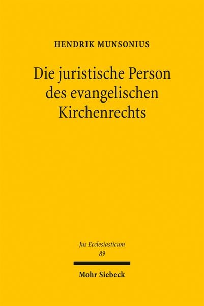 Produktbild: Die juristische Person des evangelischen Kirchenrechts