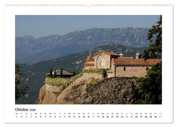 Produktbild: Nordgriechenland &ndash; Pilion, Meteora, Sithonia (Wandkalender 2026 DIN A2 quer), CALVENDO Monatskalender