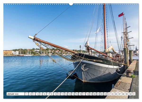 Produktbild: Faszination Segeln - An der Flensburger F&ouml;rde (Wandkalender 2026 DIN A2 quer), CALVENDO Monatskalender