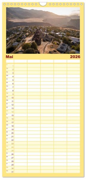 Produktbild: Familienplaner 2026 - Armenien - Ein wundersch&ouml;nes Naturerlebnis. mit 5 Spalten (Wandkalender, 21 x 45 cm) CALVENDO