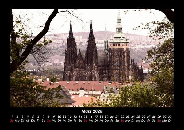 Produktbild: Prag 2026 Fotokalender DIN A3